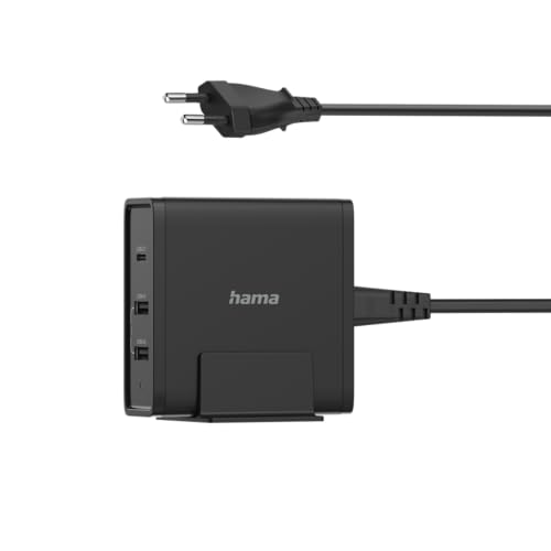 Hama 00200017 USB-Ladegerät/Station mit 65W Innenbereich Ausgangsstrom (max.) 3000mA Anzahl Ausgänge: 3 x USB-A, USB-C® von Hama