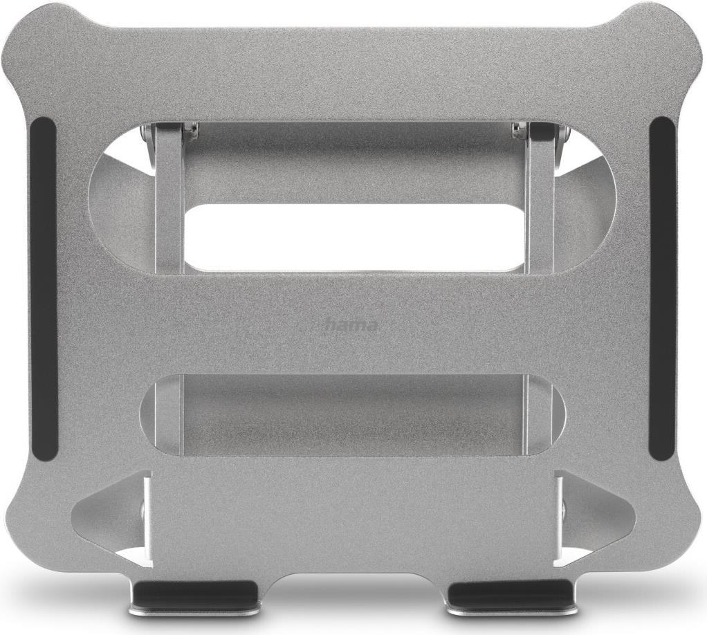 Hama Laptop-Stand Alu, höhenverstellbar, neigbar, bis 40 cm (15,6), Silber (00126815) von Hama
