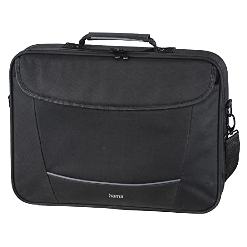 Hama Laptop Tasche bis 14.1 Zoll (Notebook Tasche für Laptop, Tablet, MacBook, Chromebook bis 14,1 Zoll, Umhängetasche als Arbeitstasche oder Schultasche für Herren und Damen) schwarz von Hama