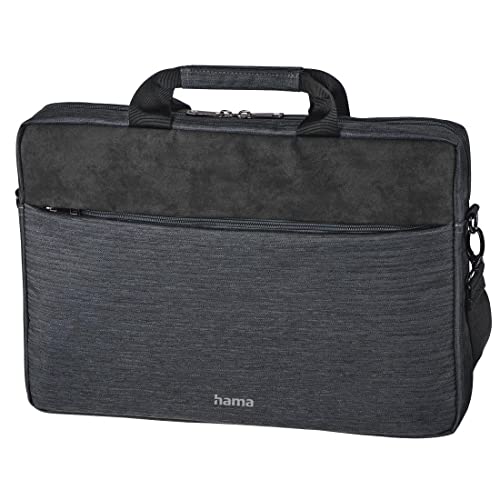 Hama Laptop Tasche bis 15.6 Zoll (Notebook Tasche für Laptop, Tablet, MacBook, Chromebook bis 15,6 Zoll, Umhängetasche als Arbeitstasche oder Schultasche für Herren und Damen) grau von Hama