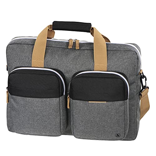 Hama Laptop Tasche bis 15.6 Zoll (Notebook Tasche für Laptop, Tablet, MacBook, Chromebook bis 15,6 Zoll, Umhängetasche als Arbeitstasche oder Schultasche für Herren und Damen) grau von Hama