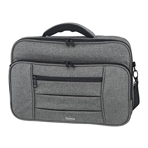 Hama Laptop Tasche bis 15.6 Zoll (Notebook Tasche für Laptop, Tablet, MacBook, Chromebook bis 15,6 Zoll, Umhängetasche als Arbeitstasche oder Schultasche für Herren und Damen) grau von Hama