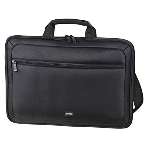 Hama Laptop Tasche bis 15.6 Zoll (Notebook Tasche für Laptop, Tablet, MacBook, Chromebook bis 15,6 Zoll, Umhängetasche als Arbeitstasche oder Schultasche für Herren und Damen) schwarz von Hama