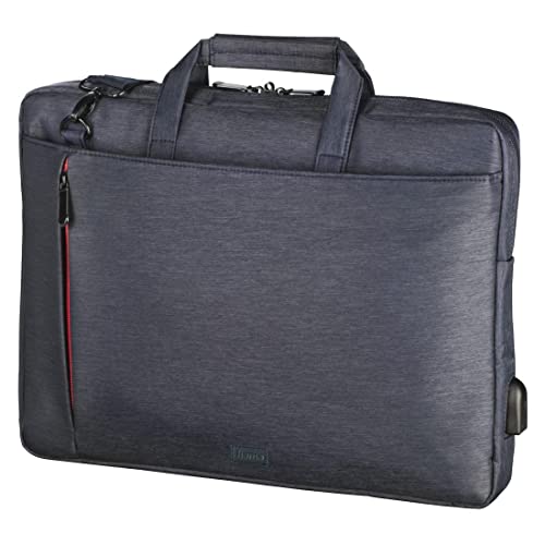 Hama Laptop Tasche bis 17.3 Zoll (Notebook Tasche für Laptop, Tablet, MacBook, Chromebook bis 17,3 Zoll, Umhängetasche als Arbeitstasche oder Schultasche für Herren und Damen) blau von Hama