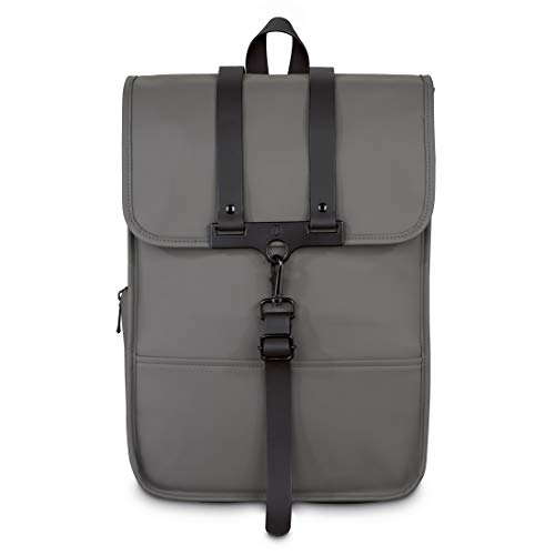 Hama Laptoprucksack 15.6 Zoll, 40 cm (Laptoptasche für Damen und Herren, leichter Rucksack aus wasserabweisendem Material, Tasche mit Tabletfach, verstellbaren Schultergurten, Trolleyband) grau von Hama