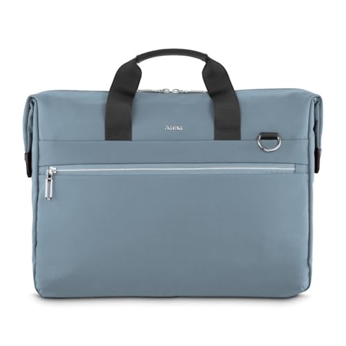 Hama Laptoptasche „Ultimate“ (für Laptops 40-41 cm, 15,6-16,2“, gepolstert, wasserabweisend, Elegante Businesstasche mit Tabletfach 11“, viele Fächer, Schultergurt, Trolleyschlaufe) blau von Hama