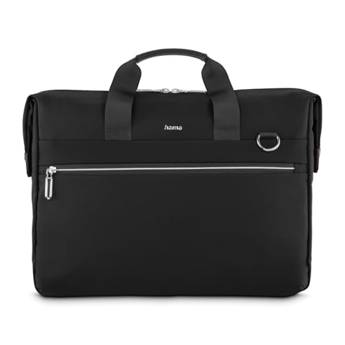 Hama Laptoptasche „Ultimate“ (für Laptops 40-41 cm, 15,6-16,2“, gepolstert, wasserabweisend, Elegante Businesstasche mit Tabletfach 11“, viele Fächer, Schultergurt, Trolleyschlaufe) schwarz von Hama