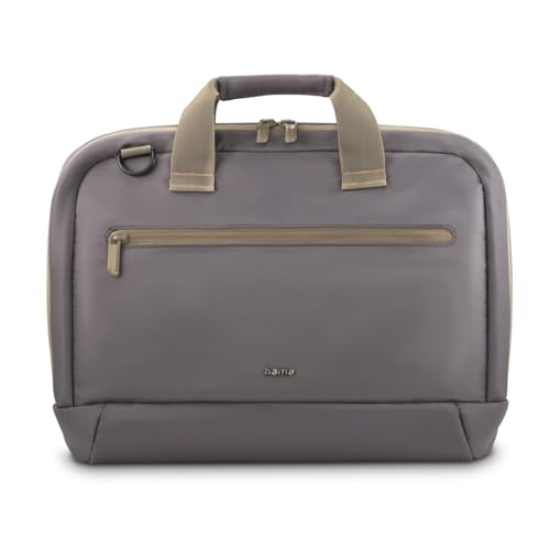 Hama Laptoptasche für Laptops 13,3“ - 14,1“ (leichte Businesstasche als Umhängetasche oder Tragetasche, Notebooktasche mit Organizer-Vorderfach und -Innenfach, wasserabweisend, gepolstert) anthrazit von Hama