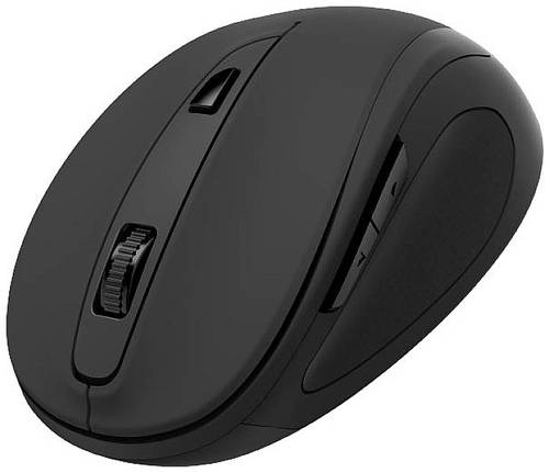 Hama MW-400 V2 Maus Funk Optisch Schwarz 6 Tasten 800 dpi, 1200 dpi, 1600 dpi von Hama