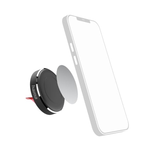 Hama Kfz-Halterung mit Magnet (Telefonhalterung für Auto, 360° drehbar, Befestigung durch 3M-Klebeband, inklusive 2 Metallplatten) Schwarz Hama Kfz-Halterung mit Magnet (Telefonhalterung für Auto, 360° drehbar, Befestigung durch 3M-Klebeband, inklusive 2 Metallplatten) Schwarz von Hama