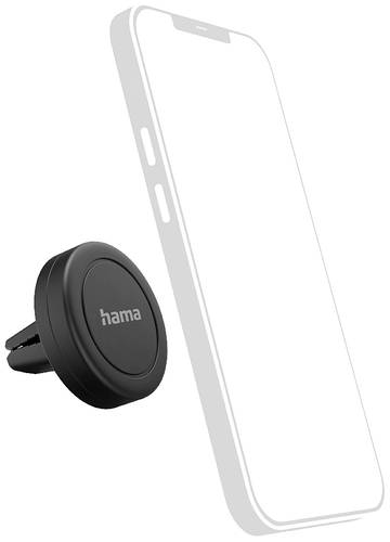 Hama Magnet Handy-Kfz-Halterung Lüftungsgitter Magnetbefestigung, 360° drehbar von Hama