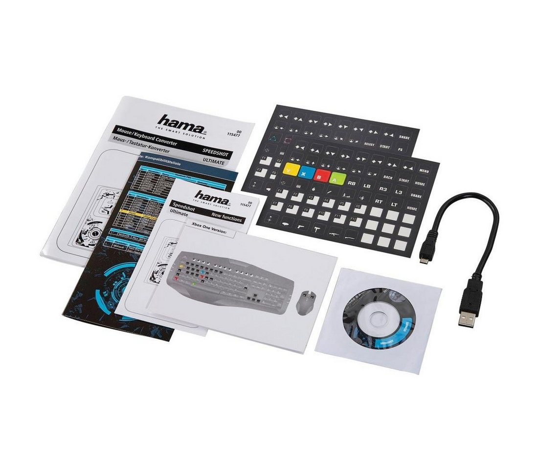 Hama Maus-/Tastatur-Konverter für PS4/PS3/Xbox One/Xbox360 Konverterkabel, USB Typ A, USB Typ A von Hama