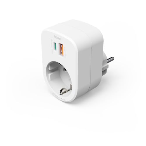 Hama Mehrfachstecker 3er f. Steckdose, 1 USB-C PD, 1 USB-A, 1 Schutzkontakt, 30W Hama Mehrfachstecker 3er f. Steckdose, 1 USB-C PD, 1 USB-A, 1 Schutzkontakt, 30W von Hama
