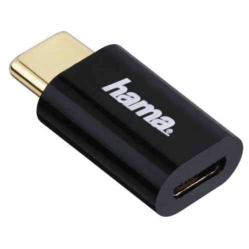 Hama Micro USB Adapter auf USB Type-C Stecker schwarz von Hama