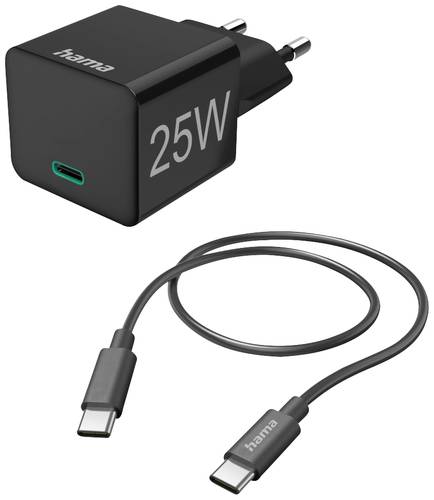 Hama Mini 25W USB-Ladegerät 25W Innenbereich, Steckdose Ausgangsstrom (max.) 3000mA Anzahl Ausgäng von Hama