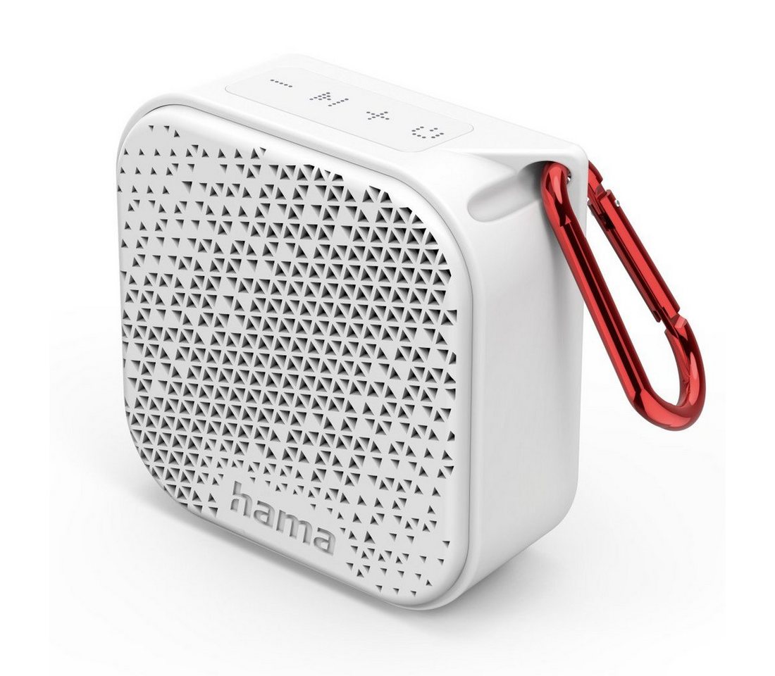 Hama Mini Bluetooth Lautsprecher (wasserdicht IP67, 3,5W, mobil, Karabiner) Bluetooth-Lautsprecher von Hama