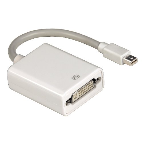 Hama Mini DisplayPort (zu DVI Adapter, miniDP Stecker zu DVI Buchse, ideal für MacBook Air/MacBook Pro/Mac Pro/Mac Mini) weiß, 00053248 von Hama