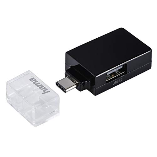 Hama Mini USB-Type-C-Hub mit 1x USB-3.1 & 2x USB-2.0 (USB-Verteiler für Laptop/PC/Smartphone/Tablet mit USB-C-Anschluss, OTG-fähig, 3-fach USB, passiv) USB Mehrfach-Adapter von Hama