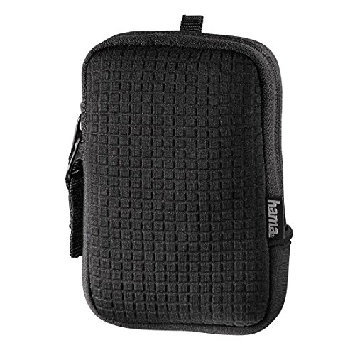 Hama Neopren Kameratasche für eine kleine Digitalkamera, Fancy Neopren Quad 70E, Schwarz von Hama