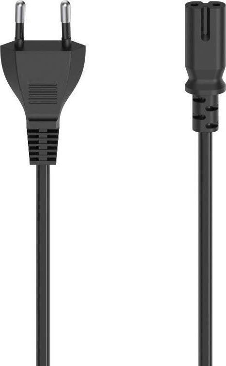 Hama Netzkabel, Euro-Stecker - 2-pol.-Kupplung (Doppelnut), 2,5m Netzkabel Netzkabel, (250 cm) von Hama