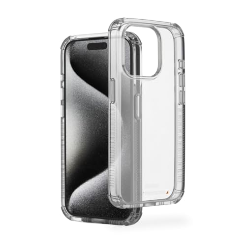 Hama Handyhülle „Extreme Protect“ für Apple iPhone 15 Pro Max (Bumper D3O-lizenziert, stoßfest, sturzsicher und bruchsicher, durchsichtige iPhone Hülle ohne Vergilben, Case für induktives Laden) von Hama