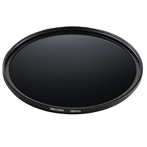 Hama Neutral Graufilter Set 58 mm (bestehend aus ND8, ND64, ND1000 Filtern, ND Filter, Neutraldichtefilter Set mit 3 Graufiltern, NMC16 Beschichtung, zusätzliches Frontgewinde, mit Tasche) von Hama