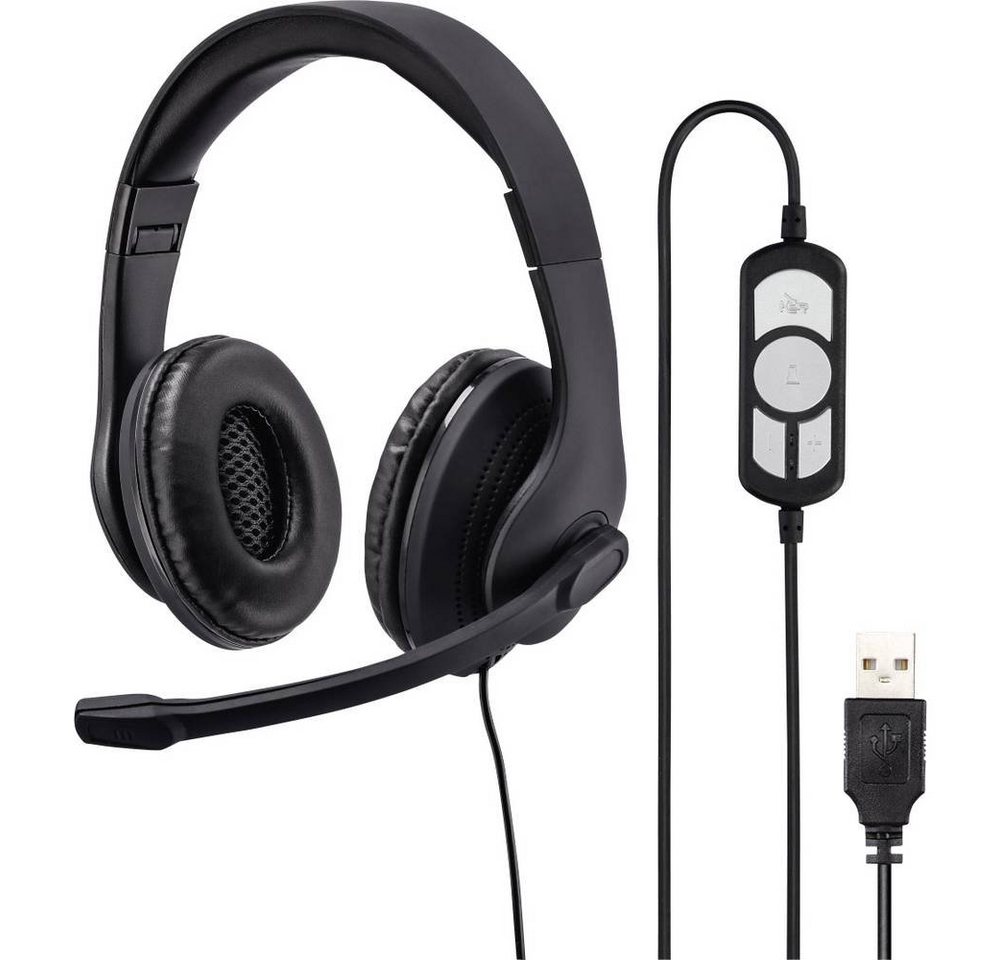 Hama PC-Office-Headset ", Stereo Kopfhörer (Lautstärkeregelung, Mikrofon-Stummschaltung) von Hama