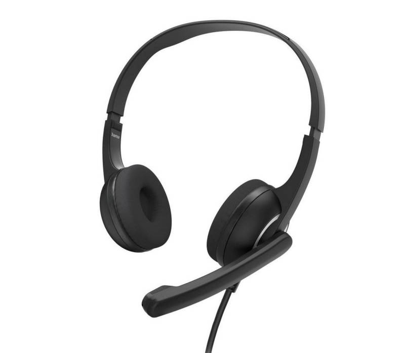 Hama PC-Office-Headset HS-P150 V2", Stereo, Schwarz, Headset PC-Headset (Frequenzbereich Mikrofon + Kopfhörer: 100 Hz-6 kHz + 20 Hz-20 kHz)" von Hama