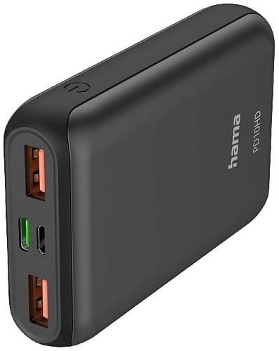 Hama PD10-HD Powerbank 10000 mAh LiPo USB-A, USB-C® Anthrazit von Hama