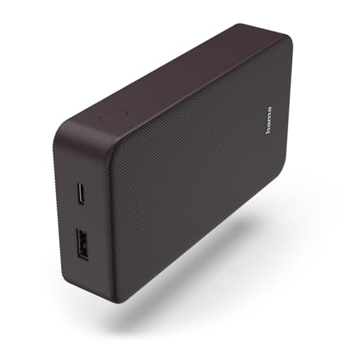 Hama Powerbank Colour 20 20000mAh (externer Akku mit 1x USB C + 1x USB A, Power Pack Zertifiziert, LED Anzeige, Akku Pack Handy Zubehör, Tablet, Bluetooth Box etc., tragbares Ladegerät klein) Pflaume Hama Powerbank Colour 20 20000mAh (externer Akku mit 1x USB C + 1x USB A, Power Pack Zertifiziert, LED Anzeige, Akku Pack Handy Zubehör, Tablet, Bluetooth Box etc., tragbares Ladegerät klein) Pflaume von Hama