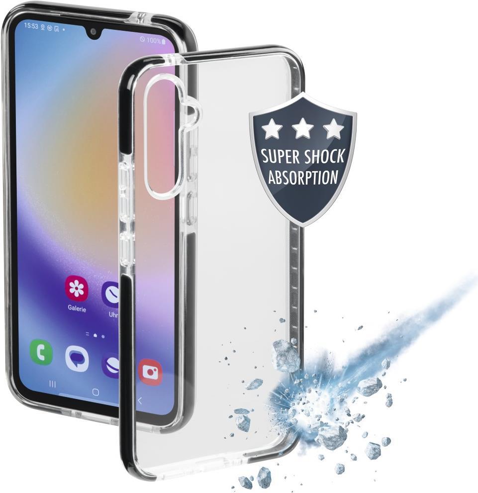 Hama Prime Line Protector - Hintere Abdeckung für Mobiltelefon - thermoplastischer Elastomer (TPE), Thermoplastisches Polyurethan (TPU) - Schwarz, durchsichtig - für Samsung Galaxy A34 5G (00215600) von Hama