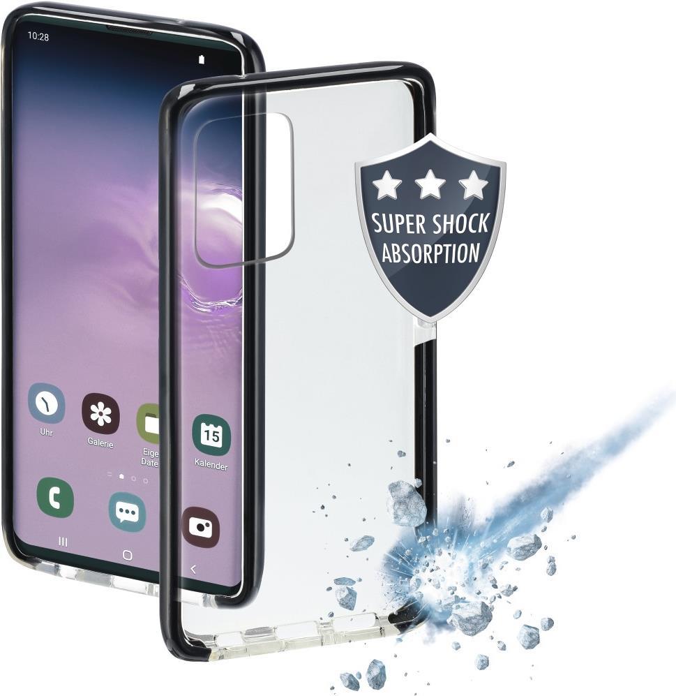 Hama Prime Line Protector - Hintere Abdeckung für Mobiltelefon - thermoplastischer Elastomer (TPE), Thermoplastisches Polyurethan (TPU) - Schwarz, durchsichtig - für Samsung Galaxy S20 Ultra, S20 Ultra 5G (00188560) von Hama