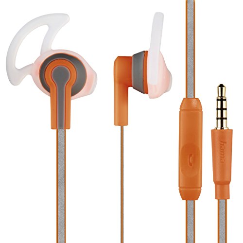 Hama Reflective In-Ear-Kopfhörer, Orange von Hama