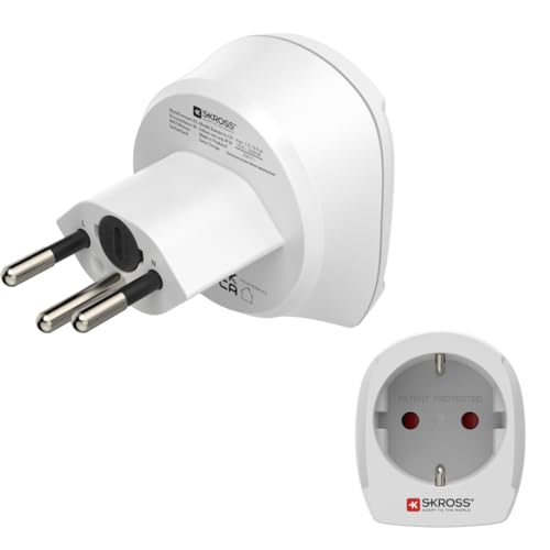 Hama Reiseadapter Schweiz, Reisestecker Typ J (Schweiz Steckdosenadapter für Reisende aus Deutschland und Europa, für Schutzkontakt Stecker, Eurostecker, auch für Reisen nach Liechtenstein) weiß von Hama