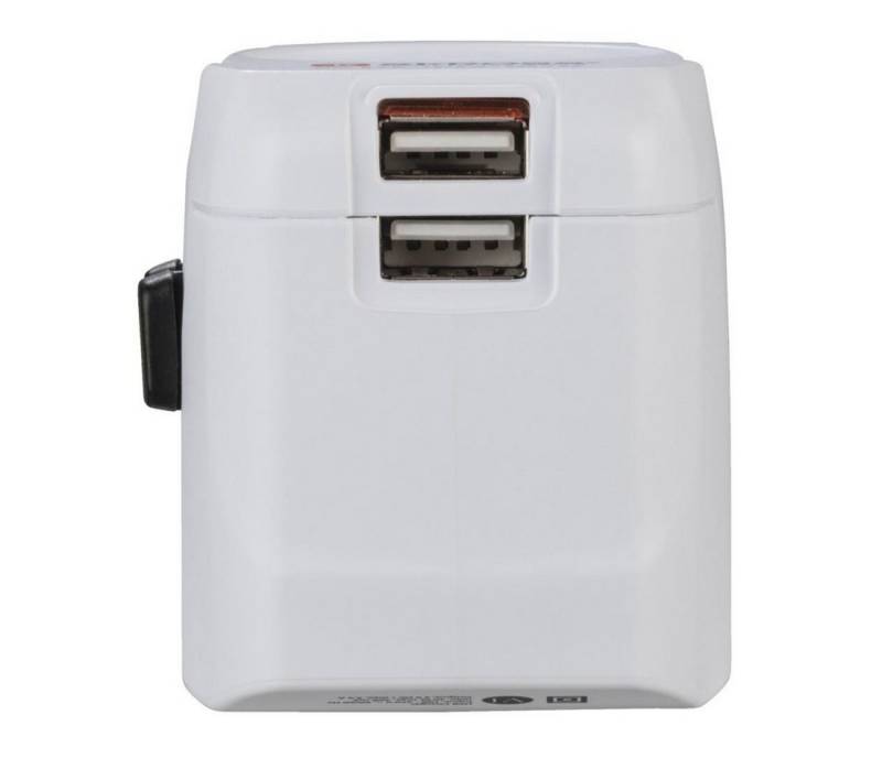 Hama "Reiseadapter Set World Travel Pro Light USB 3-polig - 2x Reiseadapter von Hama
