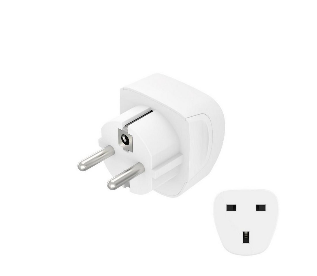Hama Reiseadapter Typ G nach Europa Weiß für UK-Geräte Typ E und F Reiseadapter Hama Reiseadapter Typ G nach Europa Weiß für UK-Geräte Typ E und F Reiseadapter von Hama