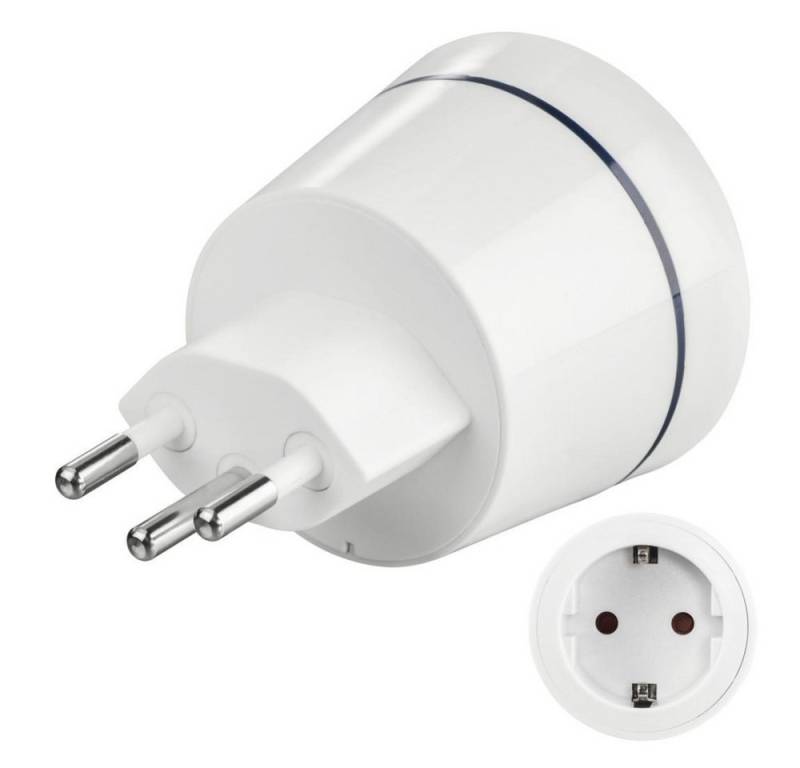 Hama Reiseadapter Typ I, 3-polig, kompakt, für Schweiz Reiseadapter von Hama