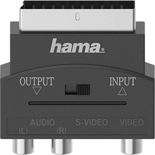 Hama S-Video/Cinch AV Adapter [1x S-Video-Buchse - 3X Cinch-Kupplung] Schwarz von Hama