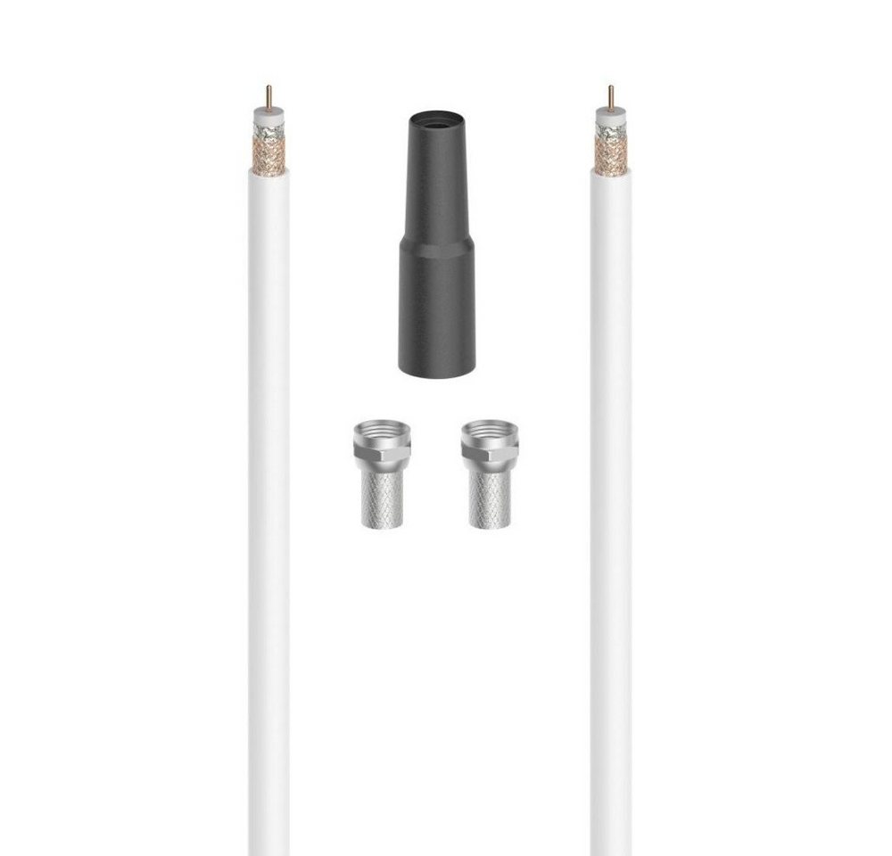 Hama SAT-Anschluss-Kit, 100 dB, 10 m (00205041) Audio- & Video-Kabel von Hama