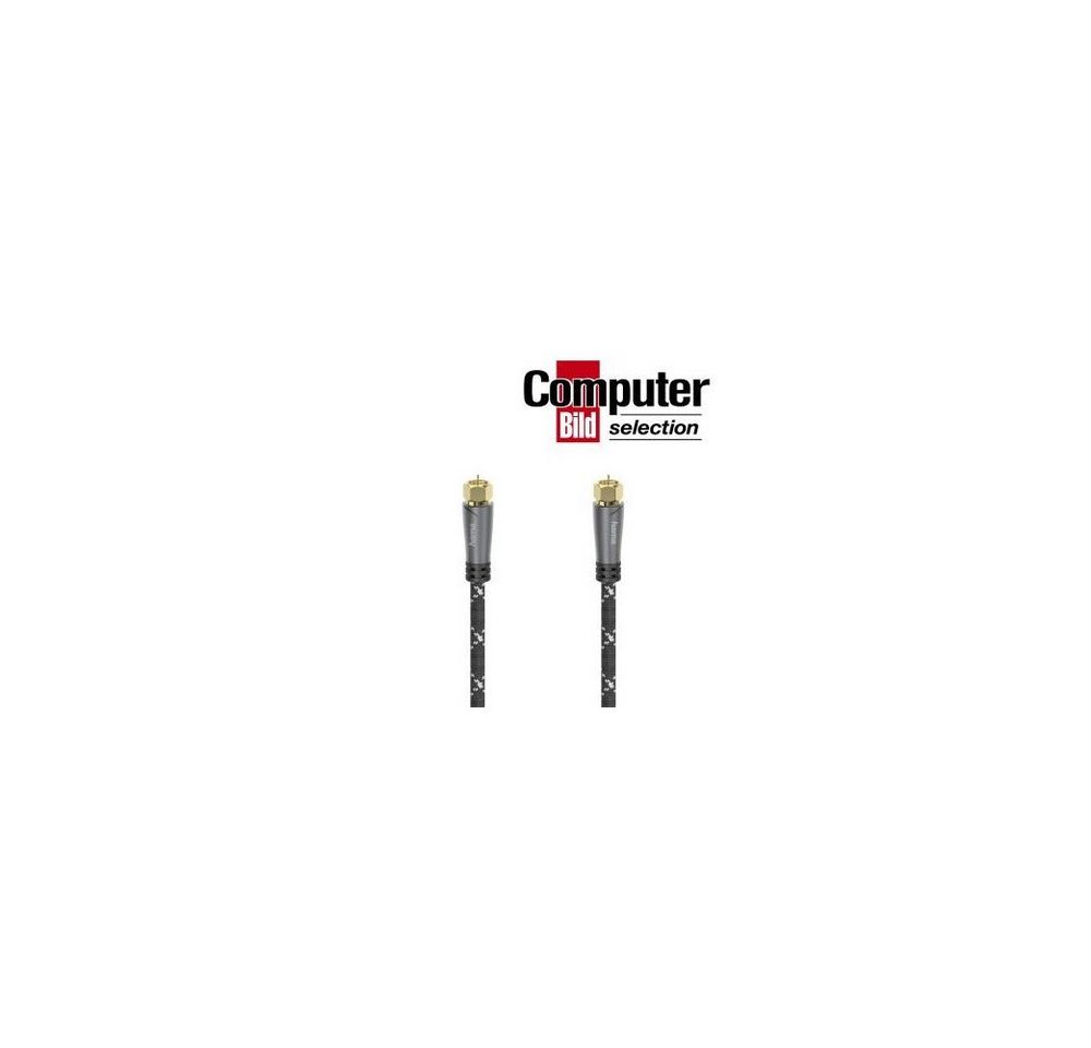 Hama SAT-Anschlusskabel, F-Stecker - F-Stecker, Metall, vergoldet, 1,5 m, Audio- & Video-Kabel Hama SAT-Anschlusskabel, F-Stecker - F-Stecker, Metall, vergoldet, 1,5 m, Audio- & Video-Kabel von Hama