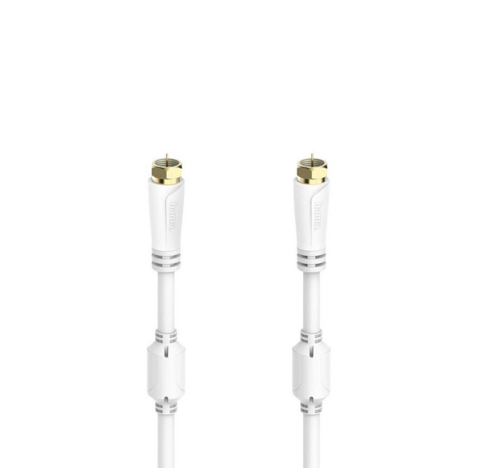 Hama SAT-Anschlusskabel, F-Stecker - F-Stecker, vergoldet, 3,0 m, 100 dB Audio- & Video-Kabel von Hama