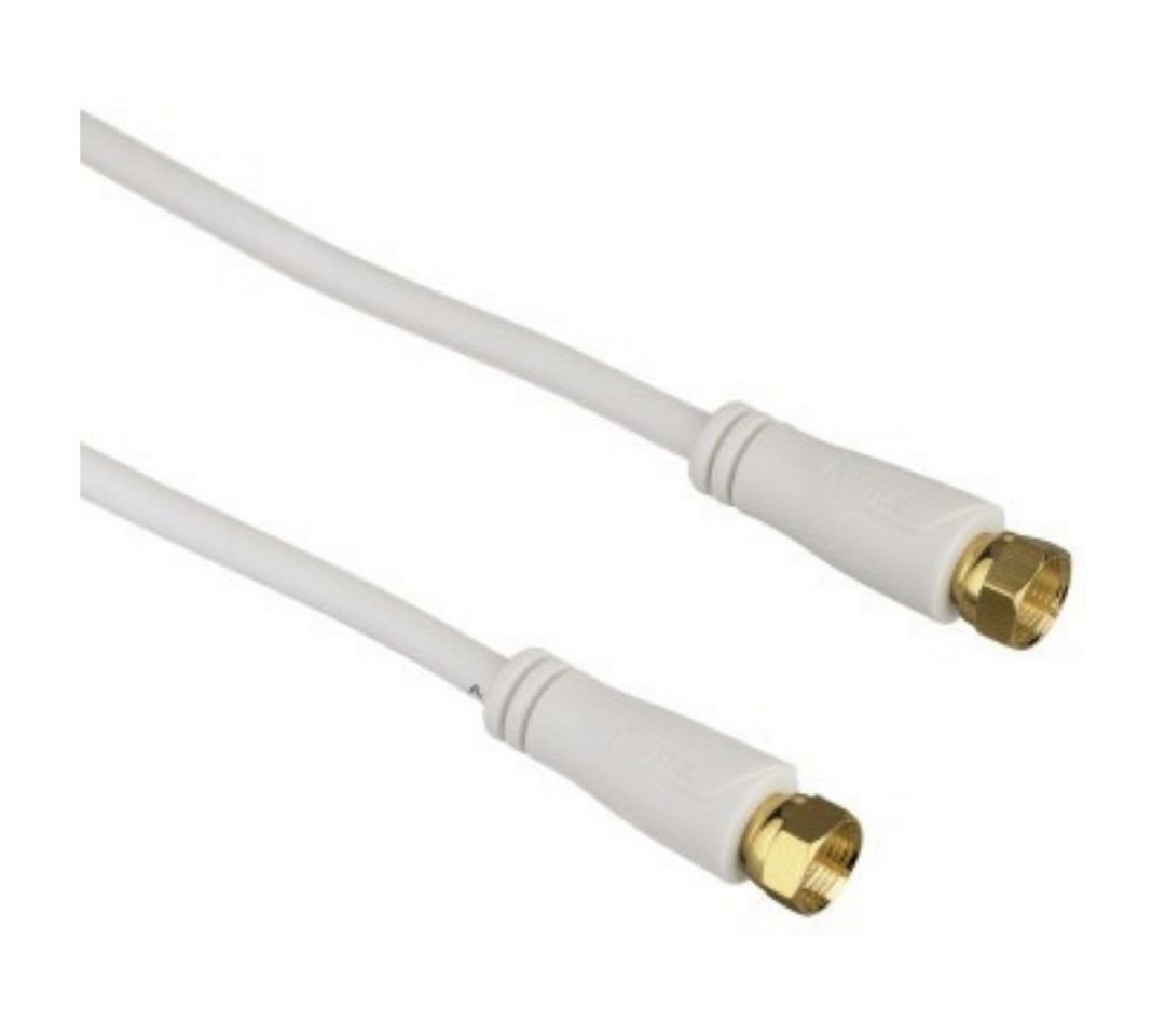 Hama SAT-Anschlusskabel 10,0 m weiß (122533) SAT-Kabel von Hama
