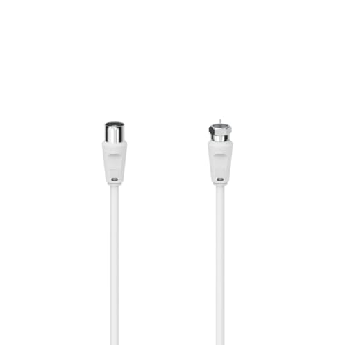 Hama SAT-Anschlusskabel F-Stecker - Koax-Kupplung, 3,0 m, 90 dB, weiß Hama SAT-Anschlusskabel F-Stecker - Koax-Kupplung, 3,0 m, 90 dB, weiß von Hama