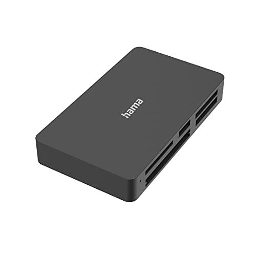 Hama SD Kartenlesegerät USB 3.0 „All in One“ 5 Slots (5 Gbps USB Kartenleser für SD, SDHC, SDXC, microSD, microSDHC, microSDXC, MMC, MS, CF, xD Speicherkarten, 5in1 Card Reader für Windows und Mac) von Hama