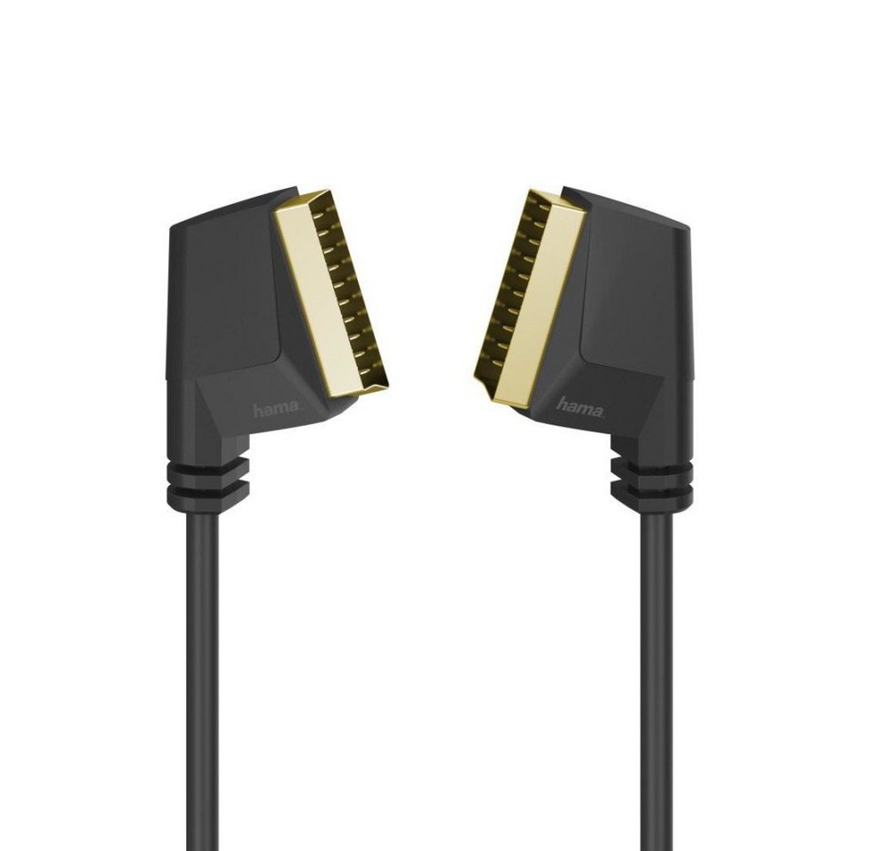 Hama Scart-Verbindungskabel, Stecker - Stecker, vergoldet, 1,5 m (00205082) Audio- & Video-Kabel von Hama