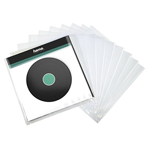 Hama Schallplatten-Außenhüllen (10er Pack, LP-Schutzhülle, transparent, 32,7 x 0,07 x 32,5 cm) von Hama