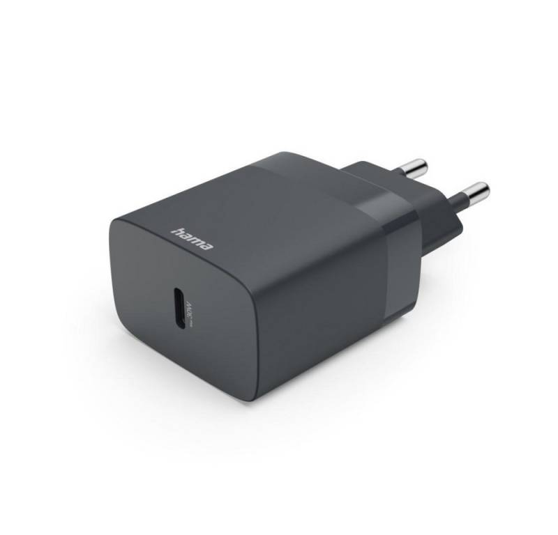 Hama Schnellladegerät, USB-C, PD, 30 W, Anthrazit (00086442) USB-Ladegerät von Hama