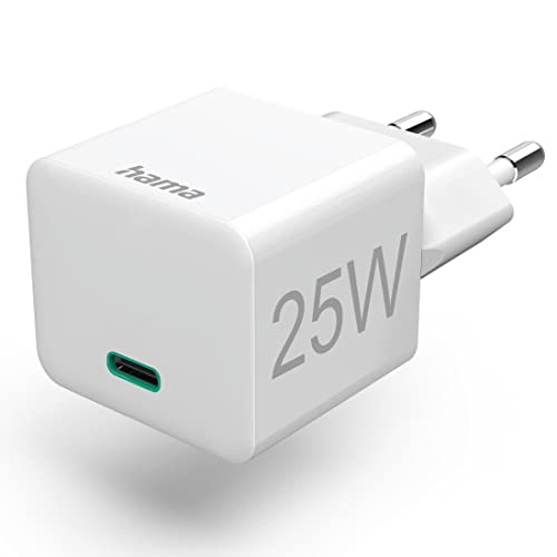 Hama Schnellladegerät USB-C Ladegerät 25 W (USB Ladegerät für Smartphone, Tablet etc., Ladestecker USB C ideal für Samsung Galaxy S, A, Watch, Superschnellladegerät PD 3.0, Quick Charge Netzteil) weiß Hama Schnellladegerät USB-C Ladegerät 25 W (USB Ladegerät für Smartphone, Tablet etc., Ladestecker USB C ideal für Samsung Galaxy S, A, Watch, Superschnellladegerät PD 3.0, Quick Charge Netzteil) weiß von Hama