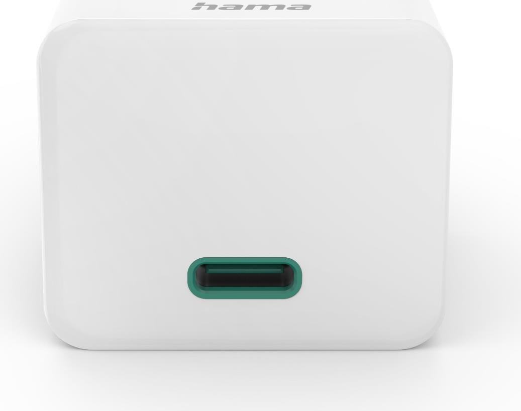 Hama Schnellladegeraet USB-C PD/Qualcomm/GaN Mini-Ladegeraet 30 W Weiß - Schnellladegerät - (AAAA) (00201998) von Hama