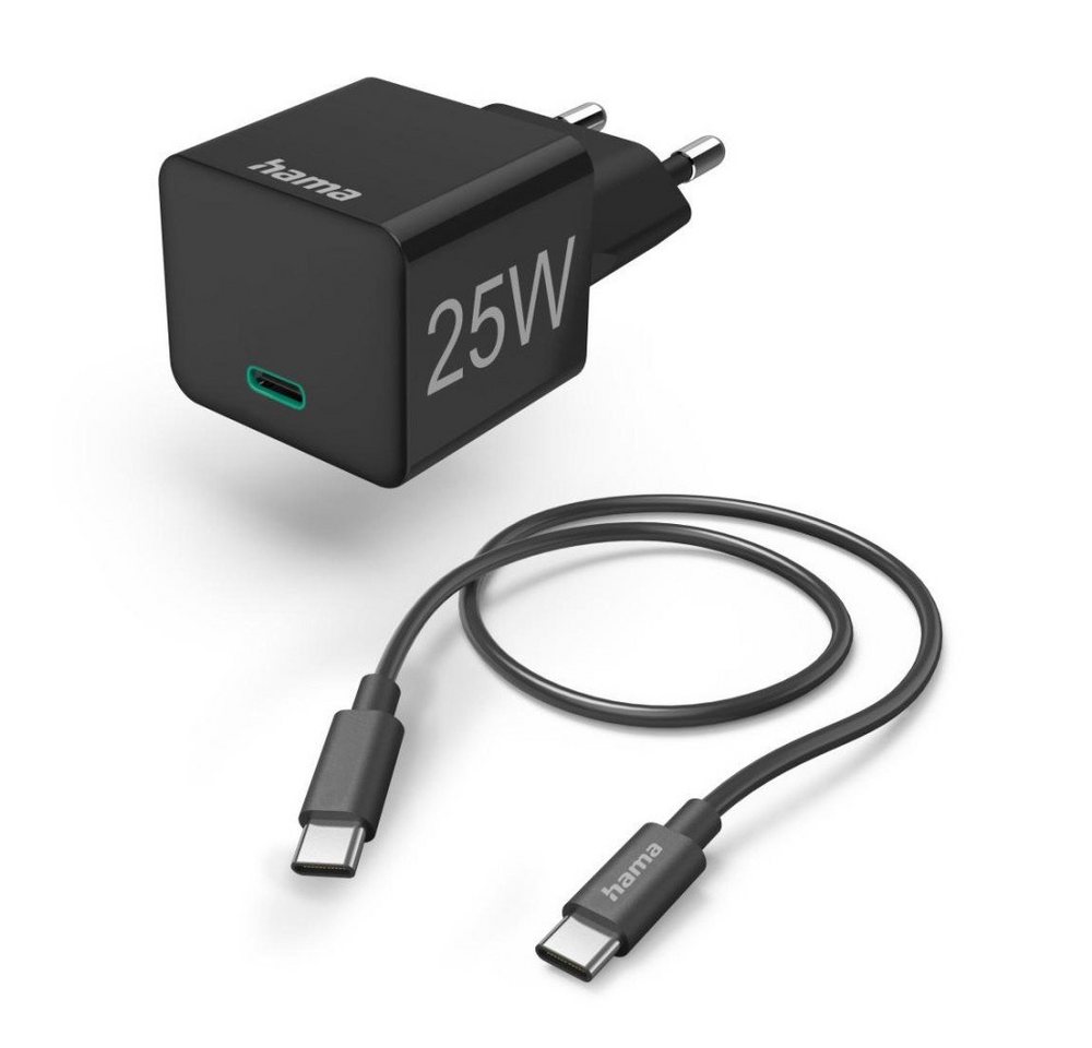 Hama Schnellladegerät mit Ladekabel USB-C, Mini-Ladegerät, PD, 25W, 1 m, USB-Ladegerät Hama Schnellladegerät mit Ladekabel USB-C, Mini-Ladegerät, PD, 25W, 1 m, USB-Ladegerät von Hama